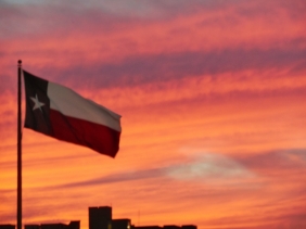 Texas Flag @ Sunset (800x600)